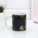Homeleon mug ceramic "Honor and dignity", 300 ml, green color