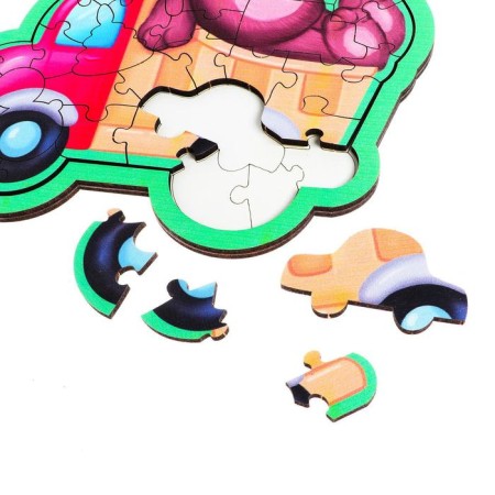 Figure puzzle "Machine with a bear"-2