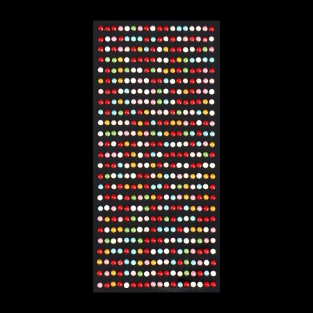 Rhinestones, pearl, on a glue basis, 3 mm, multi -colored