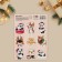 Paper stickers "Field holiday", 11 x 15.5 cm, New Year