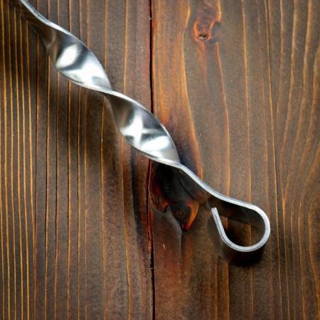 Uzbek skewer with a handle -ring, working length - 50 cm, width - 20 mm, thickness - 3 mm-5