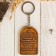 A keychain with a prayer of the “Blessed Virgin Mary”, birch bark