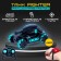 Radio controlled tank Fighter, 4WD, gesture control, shoots gel bullets, black and blue color