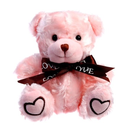 Soft toy "Bear", 15 cm, pink color-2