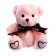 Soft toy "Bear", 15 cm, pink color