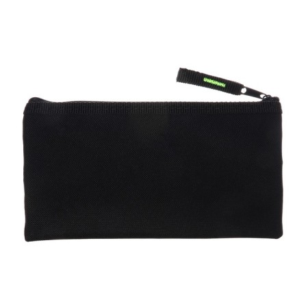 Penal soft, 1 department, 105 x 195 mm, flat, PMP 09-73, black/light green 57440-2