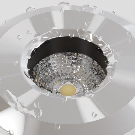 Building Lamp Outdoor O044DL-L1S3K3, 1W, 6.2x6.2x9 cm, LED, 61LM, 3000K, Silver Color-3