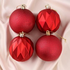 Set of balls plastic D-7 cm, 4 pcs 