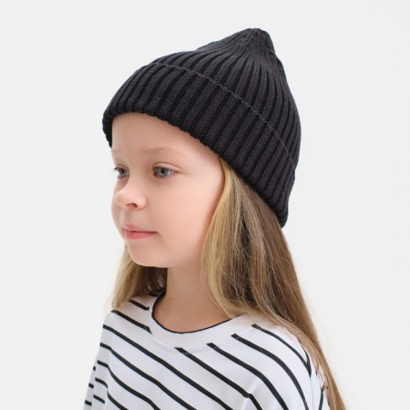 Children's cap KAFTAN, black, rr 48-52