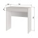 Written table NIS with a box, 750x350x750, white