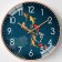 Wall clock, series: interior, "fish", smooth move, d-30 cm, aa