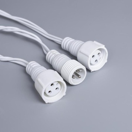 Garland “thread” 10 m, IP44, UMS, white thread, 100 LED, red glow, 220 V-6