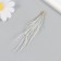Decor for creativity Pen "Brush Ostrus" set 2 pcs gray 9x0.5 cm