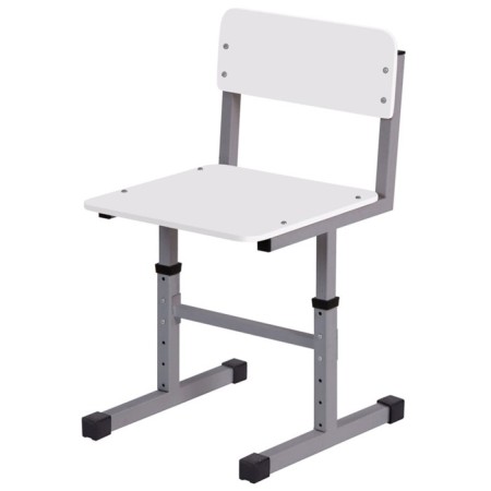 Stool adjustable Polini Kids City "Pupil" 2-6 group, gray-white-1