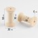 A set of wooden coils without a coating, 5 pcs, d = 3 × 5 cm