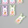 Decor for creativity tree "Rabbit with an egg" set 10 pcs mix 4x1.8 cm