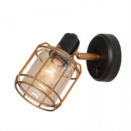 Sconces Citilux "tavern" CL542612, 14x10 cm, 1x60W, e14, black color