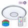 Lamp Citilux "Starlight" CL703A41G, 46.5x46.5x7.5 cm, 1x45W, LED, Gray color.