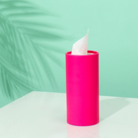 Napkins in a tube 50 pcs, 2 layers "fuchsia"-1