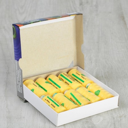 Threads DOR TAK 40/2, 400 yards, color No. 111 yellow, 10 pcs in units.-1
