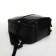City backpack on a zipper, black color