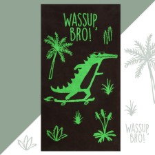 Tenle Ethel Cool Crocodile, 70x130 cm, 100% cotton, 420 g/m2