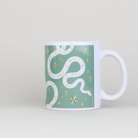 New Year. White ceramic mug "Miracles", 320 ml-2
