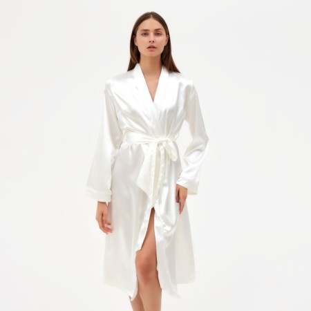 Women's robe minku: Light Touch Milk color, river 52-4