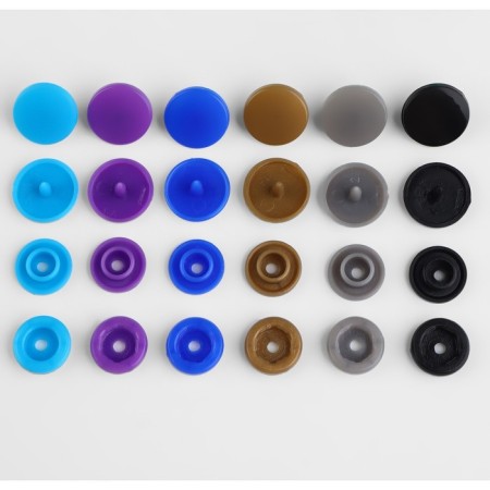 Plastic buttons, D = 12 mm, 360 pcs, in the organizer, colorful color-5