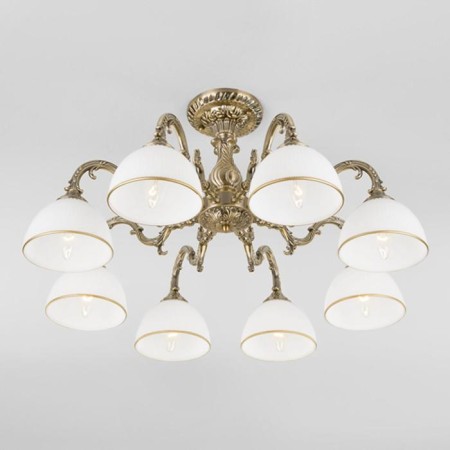 Caldera chandelier, 8x60W E27, bronze color-1