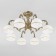 Caldera chandelier, 8x60W E27, bronze color