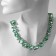The necklace "Jewelry" geometry, the color is light green in silver, 32 cm