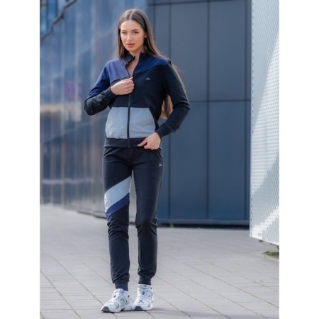 Female Female Suit, Size 46, Black Color, Blue-5