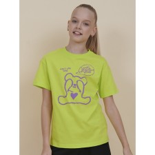 T -shirt for girls, height 146 cm, lime color