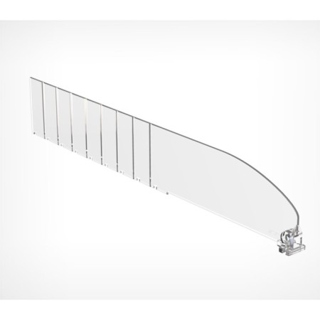 Plastic separator 60 mm high without a limiter, l = 185-385 mm, transparent-1