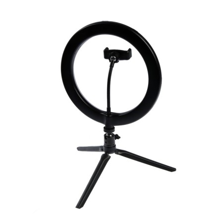 LED ring lamp on a tripod Luazon CB-31, 10 "(26 cm), 20 W, 3 modes, USB-3