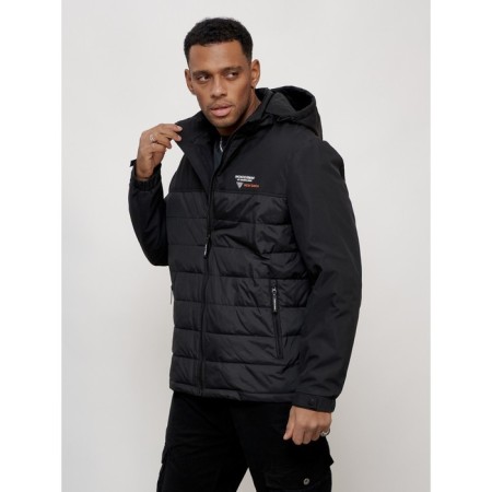 Sports male jacket, size 62, black color-5