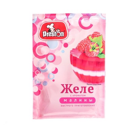 Желе с ароматом малины "Preston", 50 г
