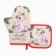 Set of kitchen shares Friendly Snake: Take 17x17 cm, mittens-loss 20x28 cm, 35% cotton, 65% p/e