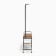 Hall of Sofia 1841 × 345 × 721 mm, with a shoe, with hooks, floor, rustic brown, black