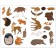 Forest animals. Winter
