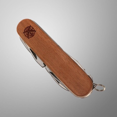 Curders stinger, 13 functions, handle - Sapelle wood, 9 cm-1