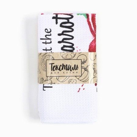 A set of kitchen towels of the “vegetables” 40x60 ± 3cm, 3 pcs, 100% PE-8