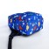 A backpack with a zipper, external pocket, dark blue color