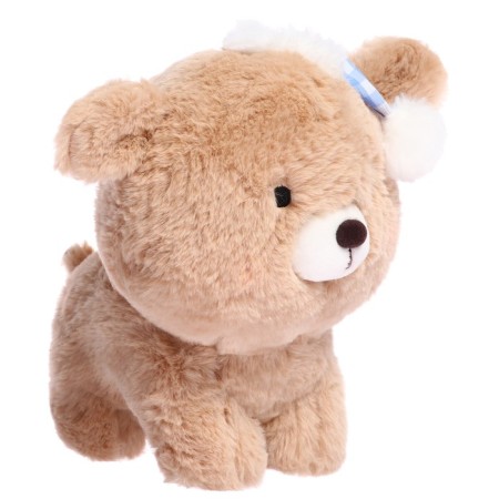 Soft toy "dog", 22 cm, brown color-1