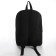 School textile school with pockets, 38x29x11 cm, black color