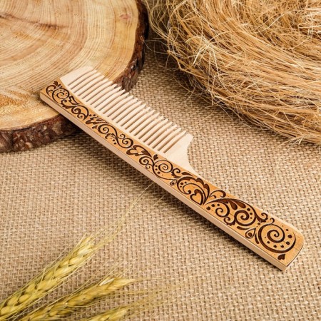 Comb "Russian", 19x4.5 cm, birch bark-1