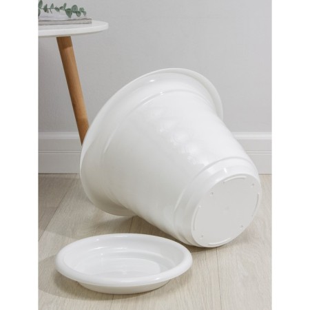Pot with the pallet "Viola", 16 l, the color is white-2