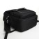 A backpack with a zipper, 2 external pockets, black color
