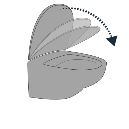 Memphis toilet seat, black color-1